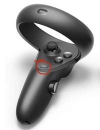 Oculus controller menu button